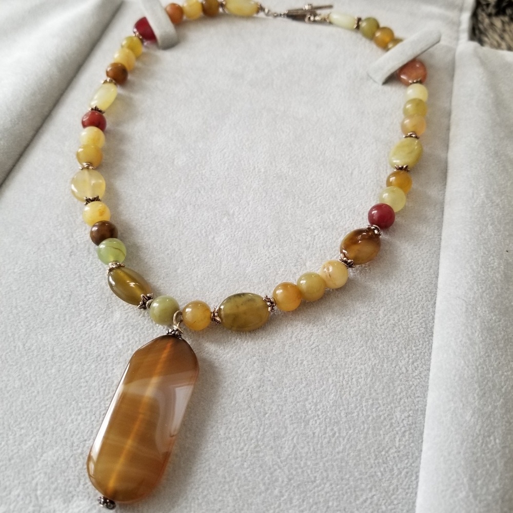 Handmade Glass Beaded Necklace